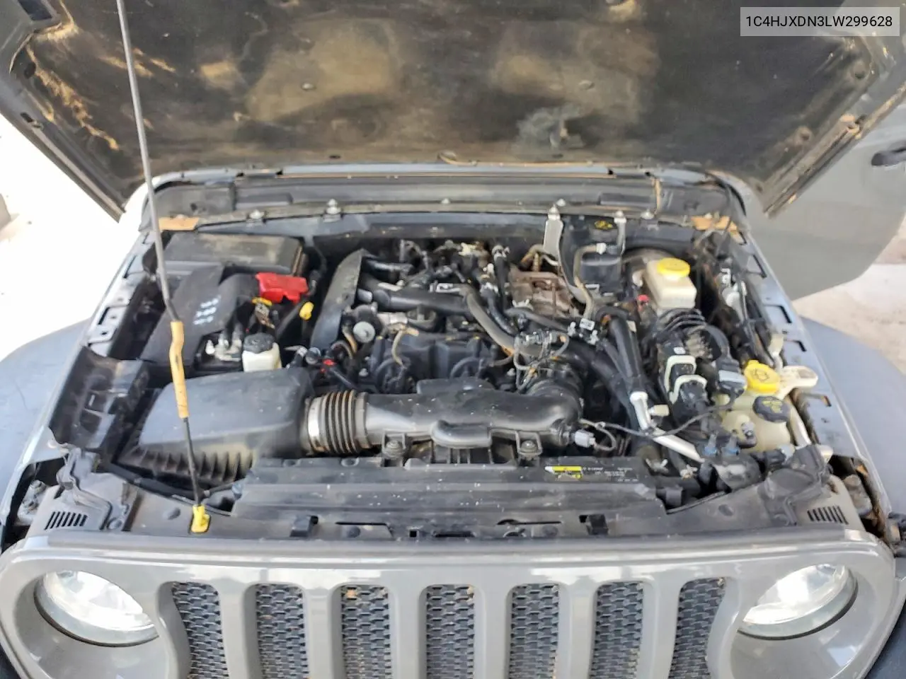 2020 Jeep Wrangler Unlimited Sport VIN: 1C4HJXDN3LW299628 Lot: 60978856