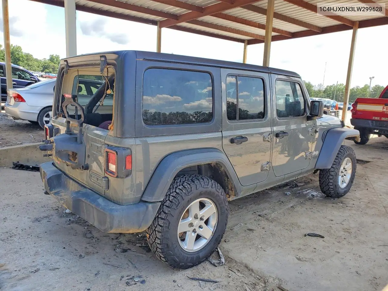 2020 Jeep Wrangler Unlimited Sport VIN: 1C4HJXDN3LW299628 Lot: 60978856