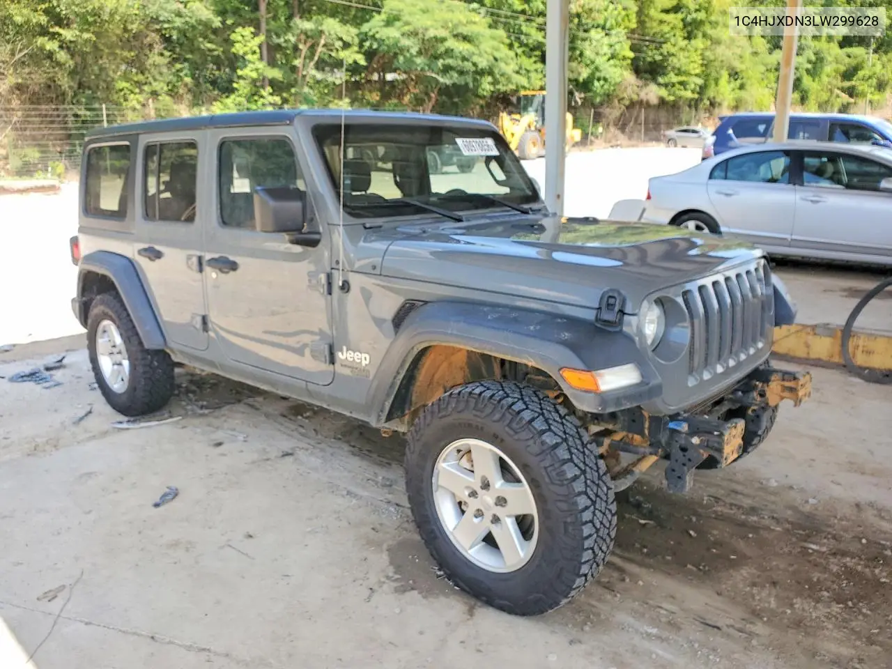 2020 Jeep Wrangler Unlimited Sport VIN: 1C4HJXDN3LW299628 Lot: 60978856