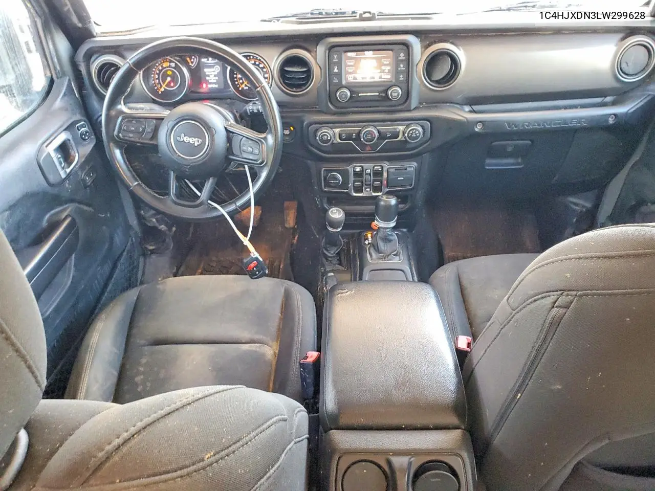2020 Jeep Wrangler Unlimited Sport VIN: 1C4HJXDN3LW299628 Lot: 60978856