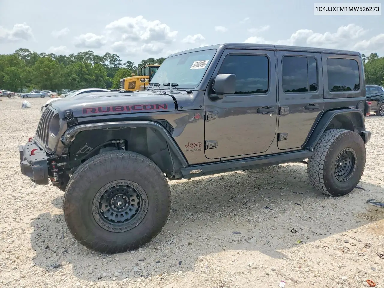 2021 Jeep Wrangler Unlimited Rubicon VIN: 1C4JJXFM1MW526273 Lot: 57068496