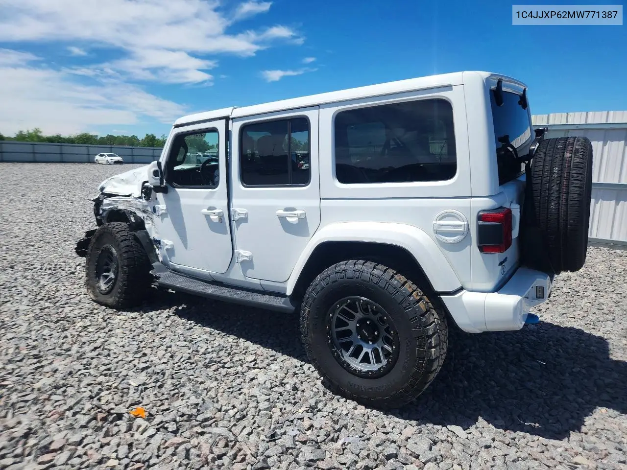 2021 Jeep Wrangler Unlimited Sahara 4Xe VIN: 1C4JJXP62MW771387 Lot: 57611196