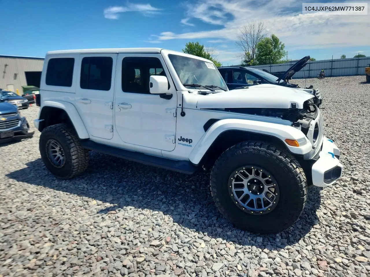 2021 Jeep Wrangler Unlimited Sahara 4Xe VIN: 1C4JJXP62MW771387 Lot: 57611196