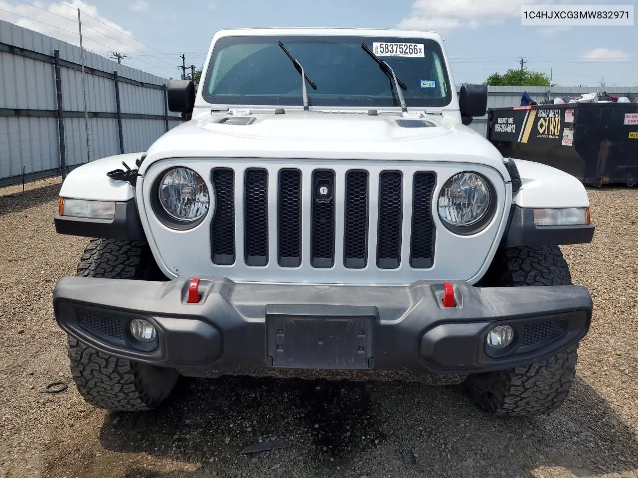 2021 Jeep Wrangler Rubicon VIN: 1C4HJXCG3MW832971 Lot: 58375266
