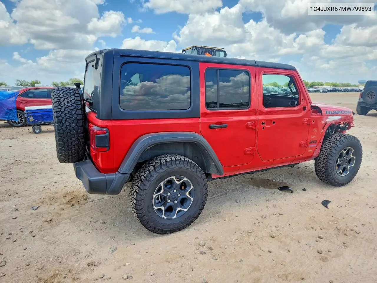2021 Jeep Wrangler Unlimited Rubicon 4Xe VIN: 1C4JJXR67MW799893 Lot: 58765146