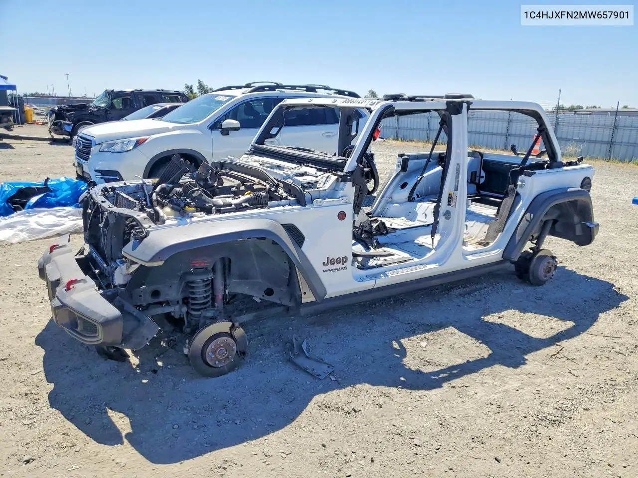 2021 Jeep Wrangler Unlimited Rubicon VIN: 1C4HJXFN2MW657901 Lot: 58803726