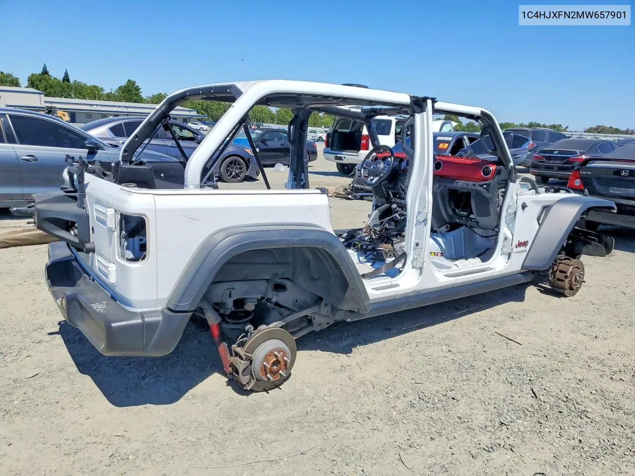 2021 Jeep Wrangler Unlimited Rubicon VIN: 1C4HJXFN2MW657901 Lot: 58803726