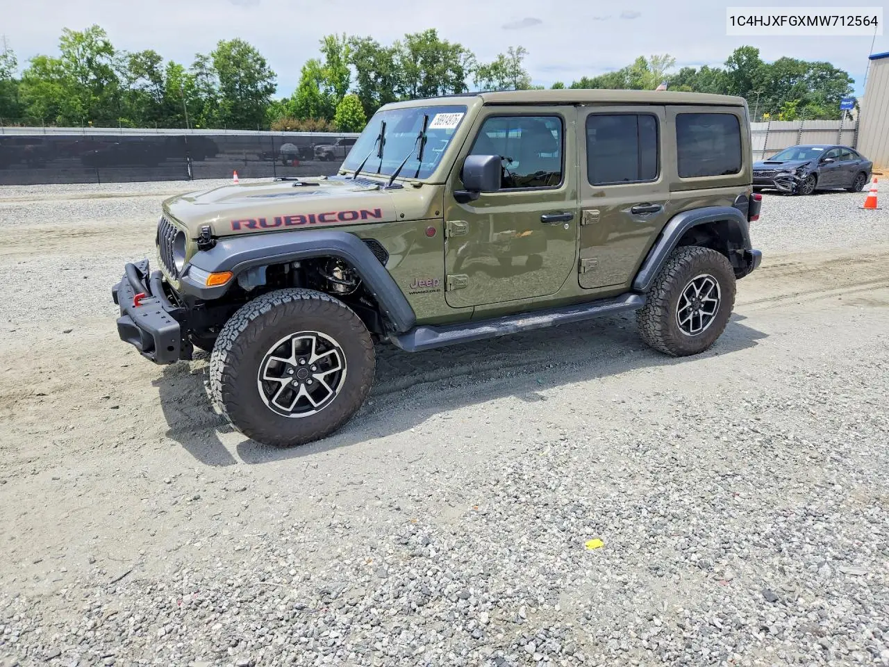 2021 Jeep Wrangler Unlimited Rubicon VIN: 1C4HJXFGXMW712564 Lot: 58914976