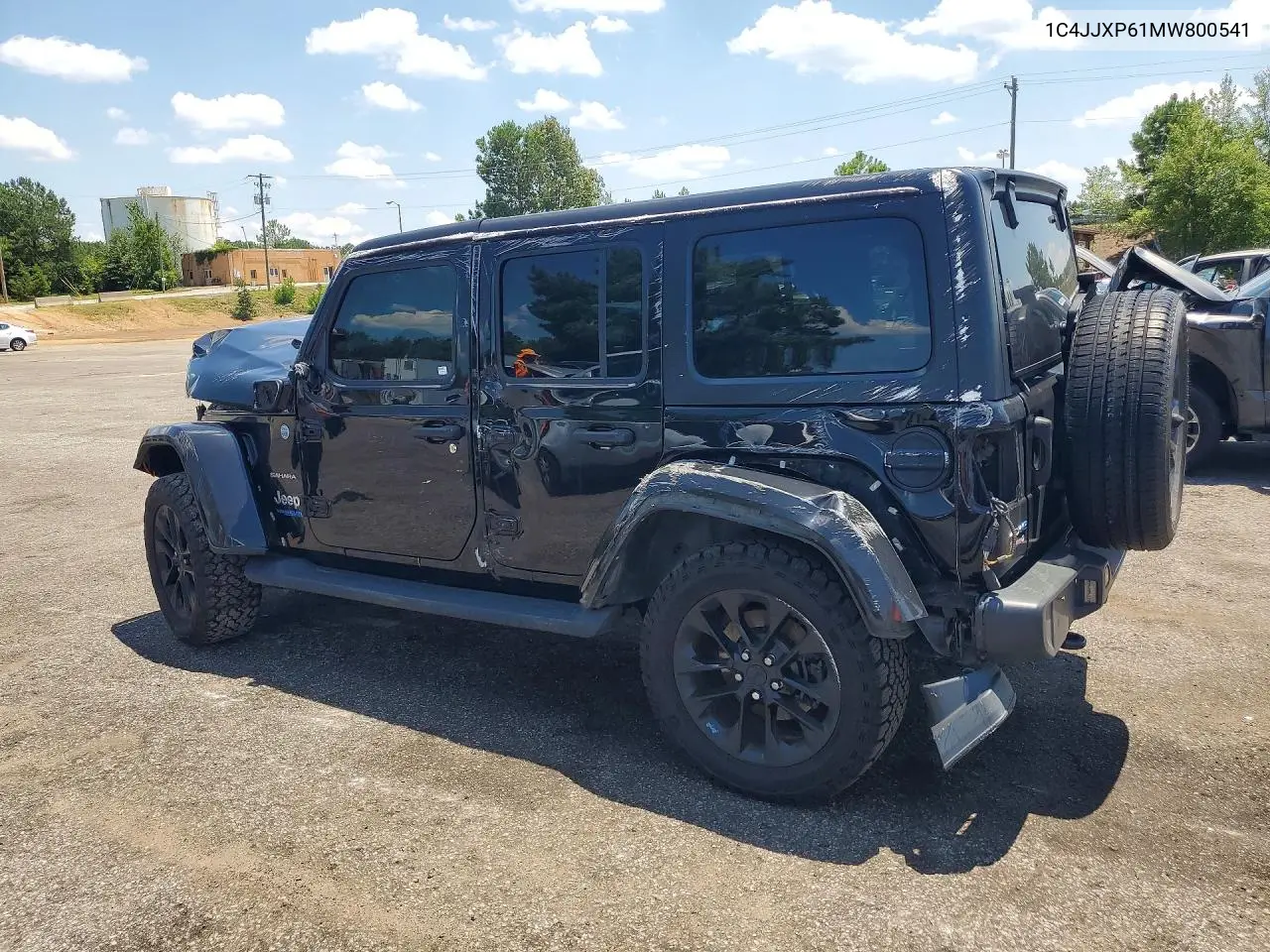 2021 Jeep Wrangler Unlimited Sahara 4Xe VIN: 1C4JJXP61MW800541 Lot: 59345496