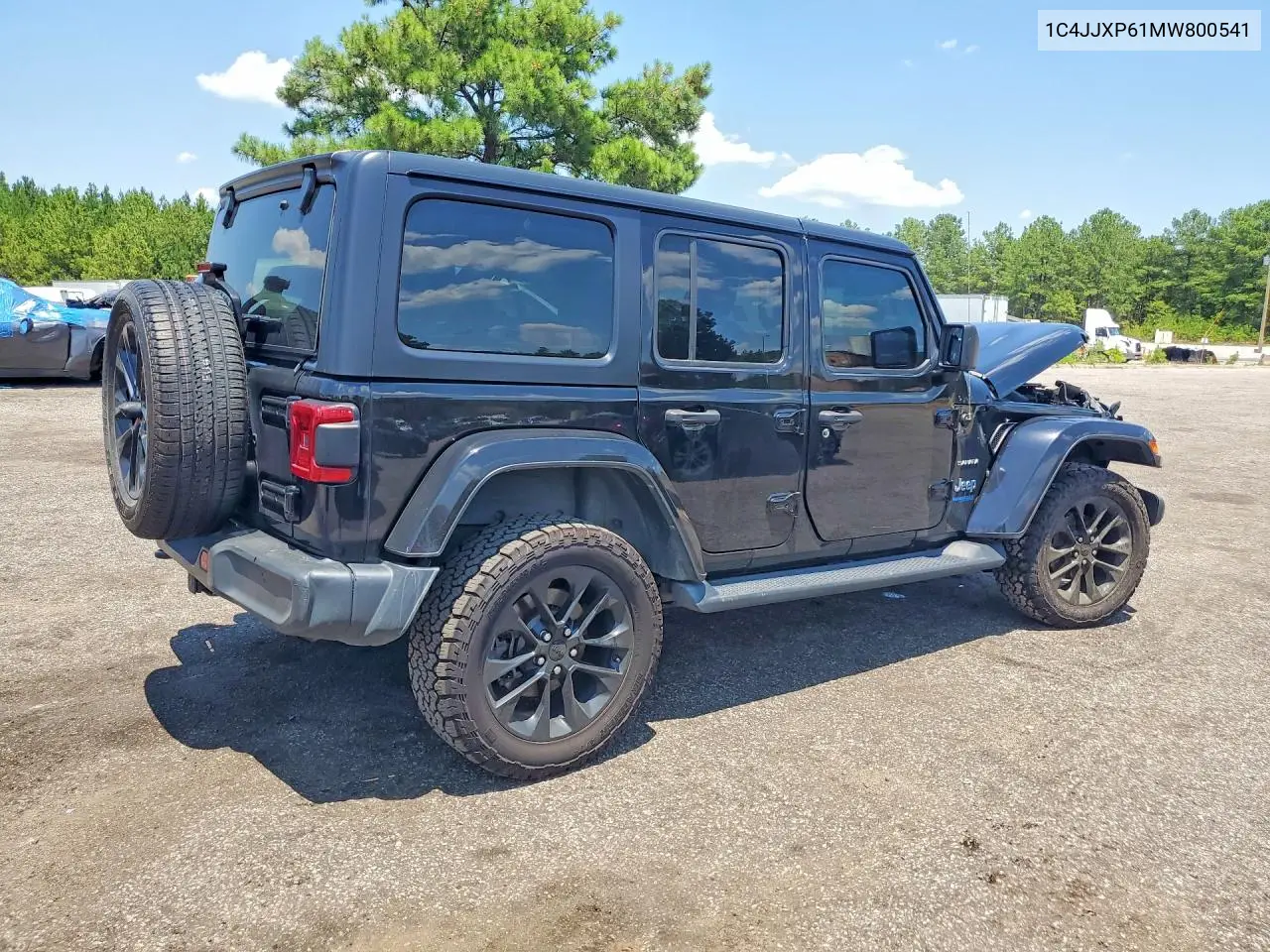 2021 Jeep Wrangler Unlimited Sahara 4Xe VIN: 1C4JJXP61MW800541 Lot: 59345496