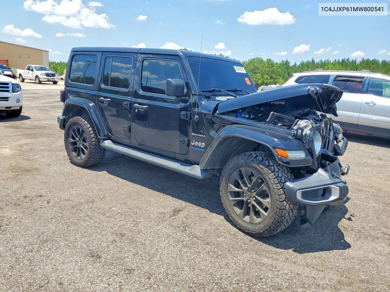 2021 Jeep Wrangler Unlimited Sahara 4Xe VIN: 1C4JJXP61MW800541 Lot: 59345496