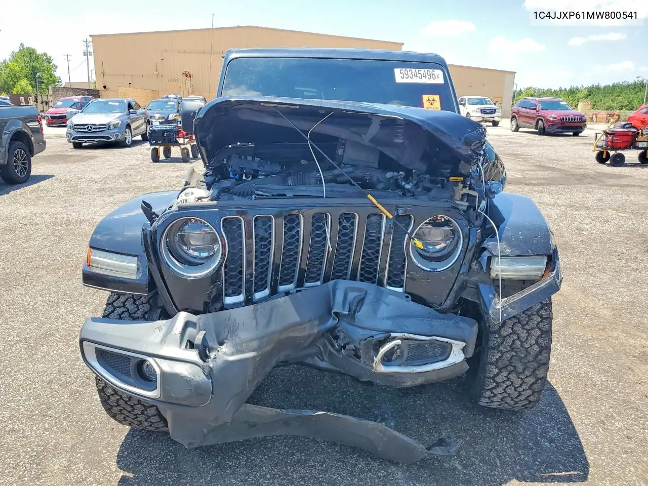 2021 Jeep Wrangler Unlimited Sahara 4Xe VIN: 1C4JJXP61MW800541 Lot: 59345496