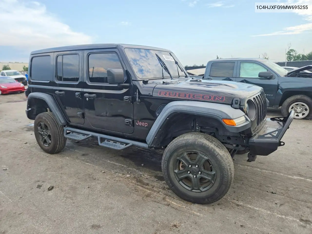 2021 Jeep Wrangler Unlimited Rubicon VIN: 1C4HJXFG9MW695255 Lot: 60846136