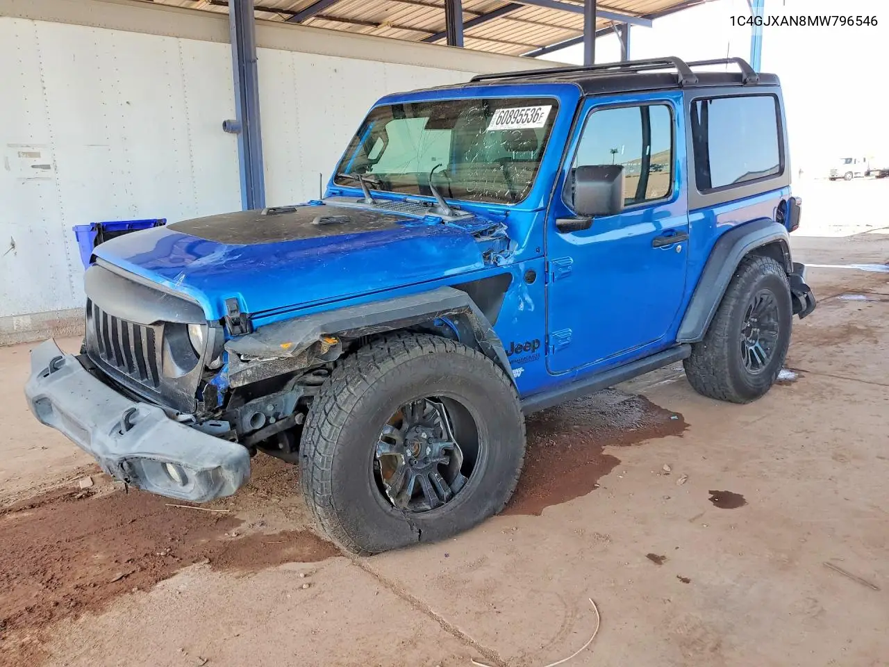 2021 Jeep Wrangler Sport VIN: 1C4GJXAN8MW796546 Lot: 60895536
