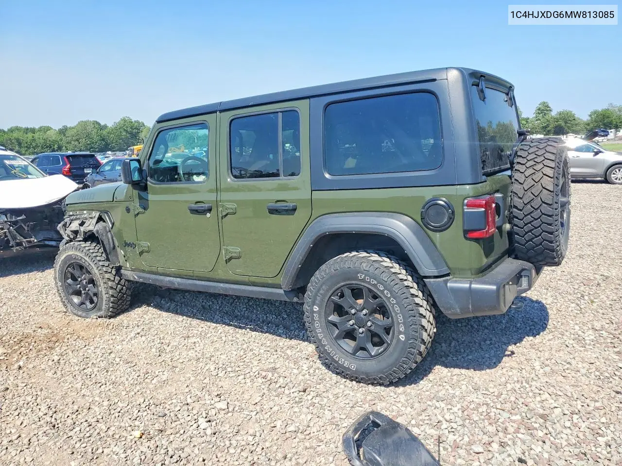 2021 Jeep Wrangler Unlimited Sport VIN: 1C4HJXDG6MW813085 Lot: 61173136