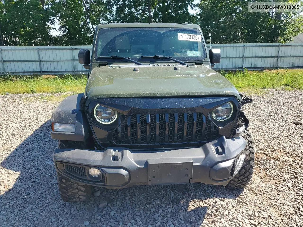 2021 Jeep Wrangler Unlimited Sport VIN: 1C4HJXDG6MW813085 Lot: 61173136