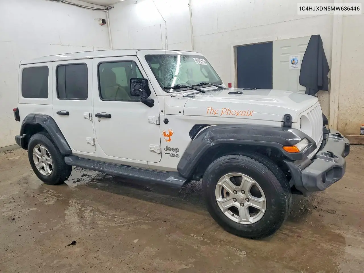 2021 Jeep Wrangler Unlimited Sport VIN: 1C4HJXDN5MW636446 Lot: 61912416
