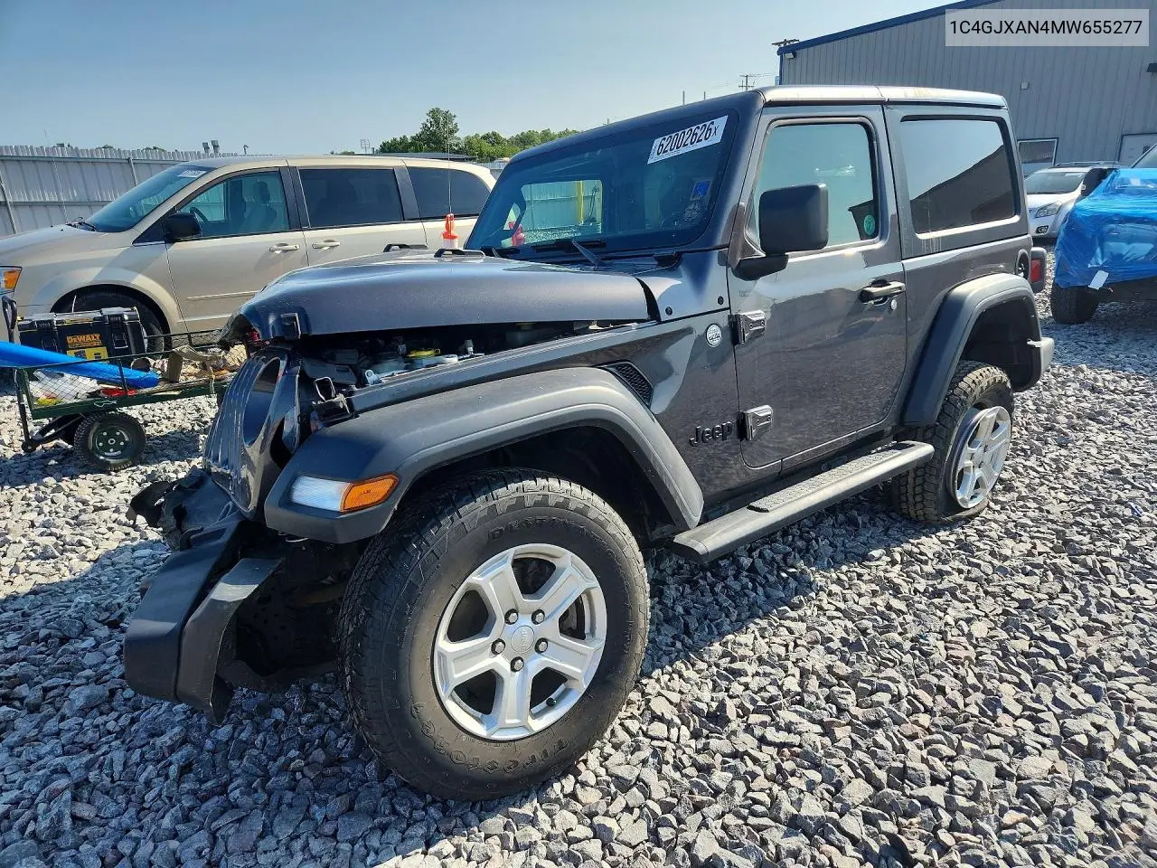 2021 Jeep Wrangler Sport VIN: 1C4GJXAN4MW655277 Lot: 62002626