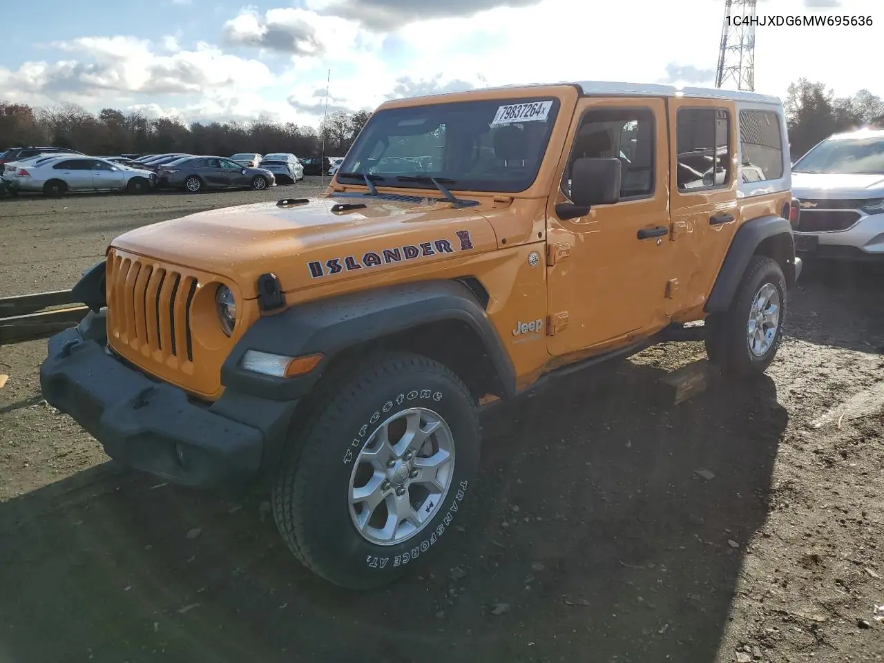 1C4HJXDG6MW695636 2021 Jeep Wrangler Unlimited Sport