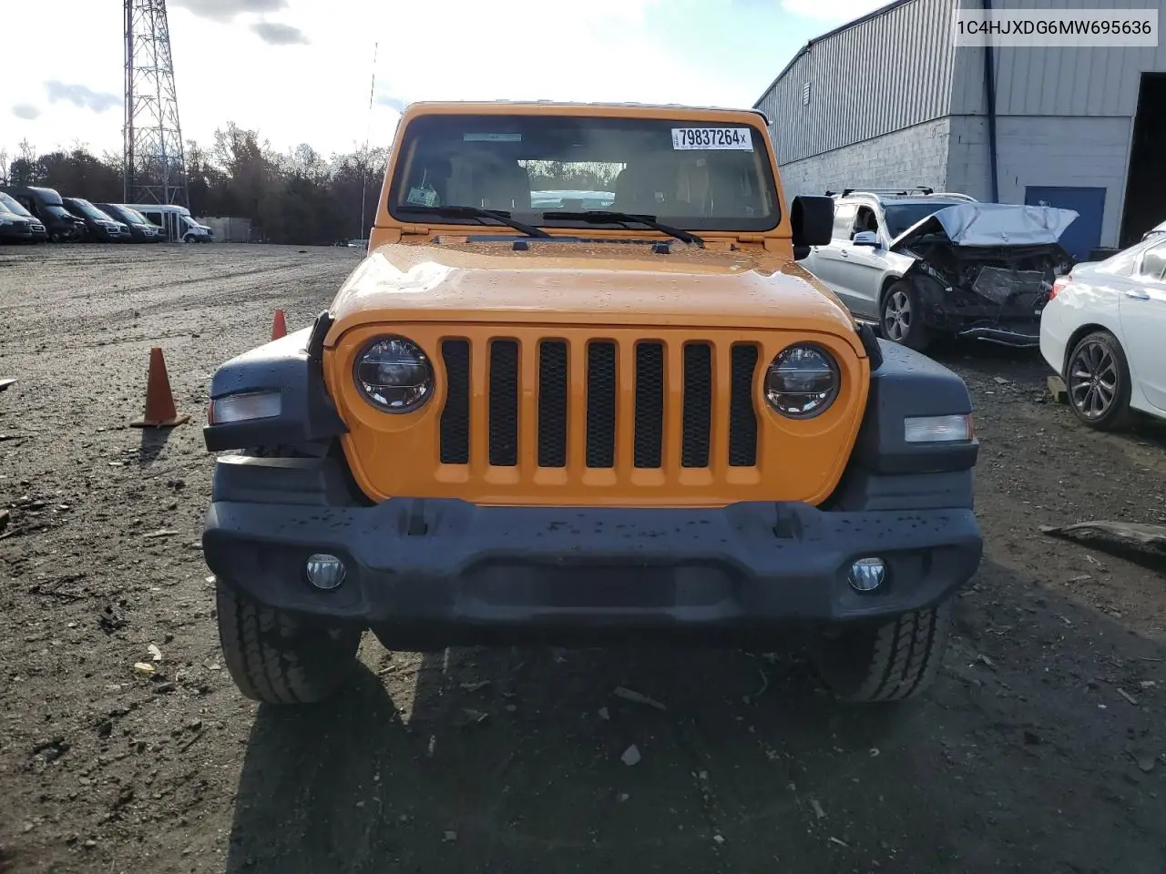 1C4HJXDG6MW695636 2021 Jeep Wrangler Unlimited Sport