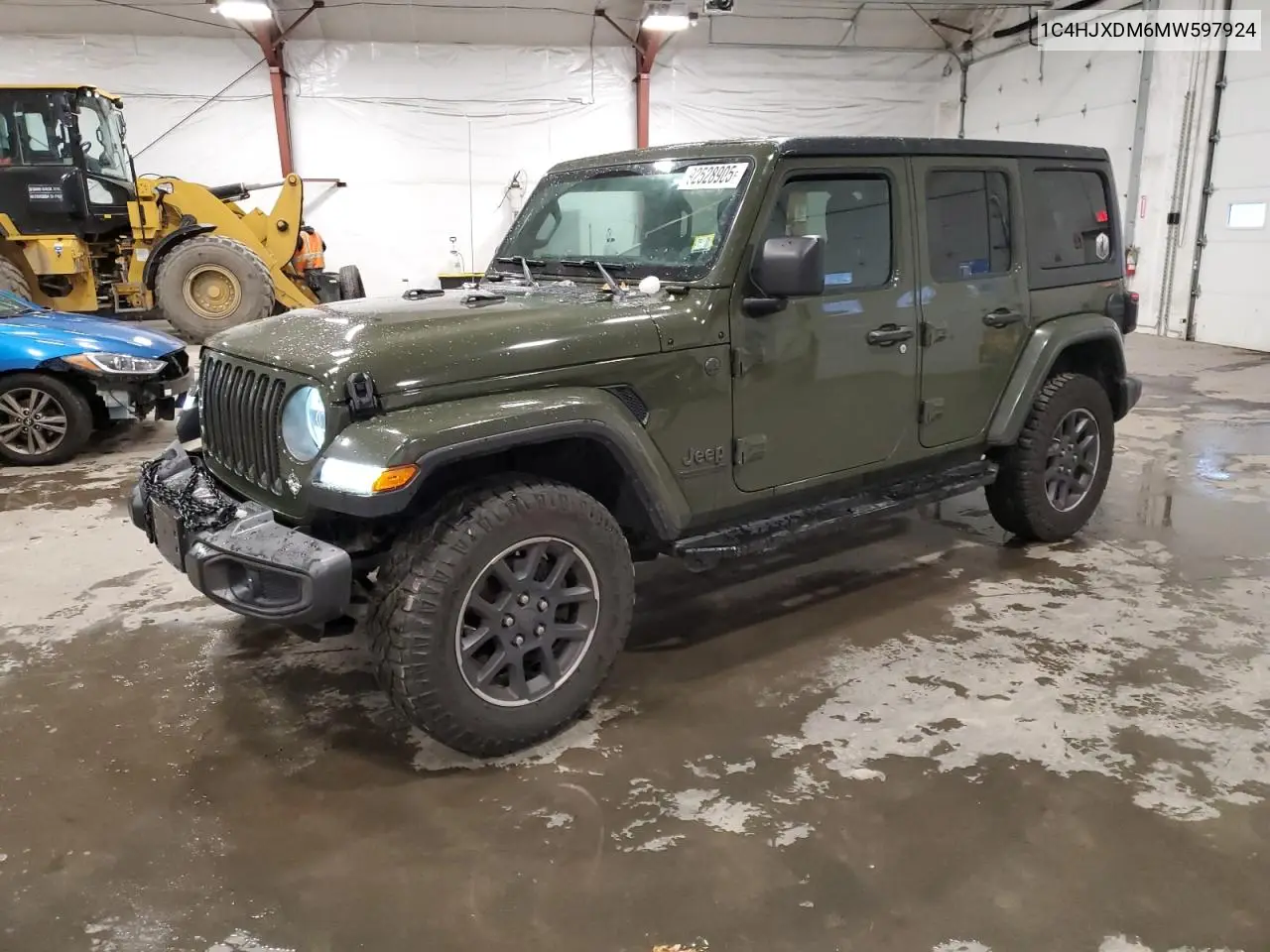 1C4HJXDM6MW597924 2021 Jeep Wrangler Unlimited Sport