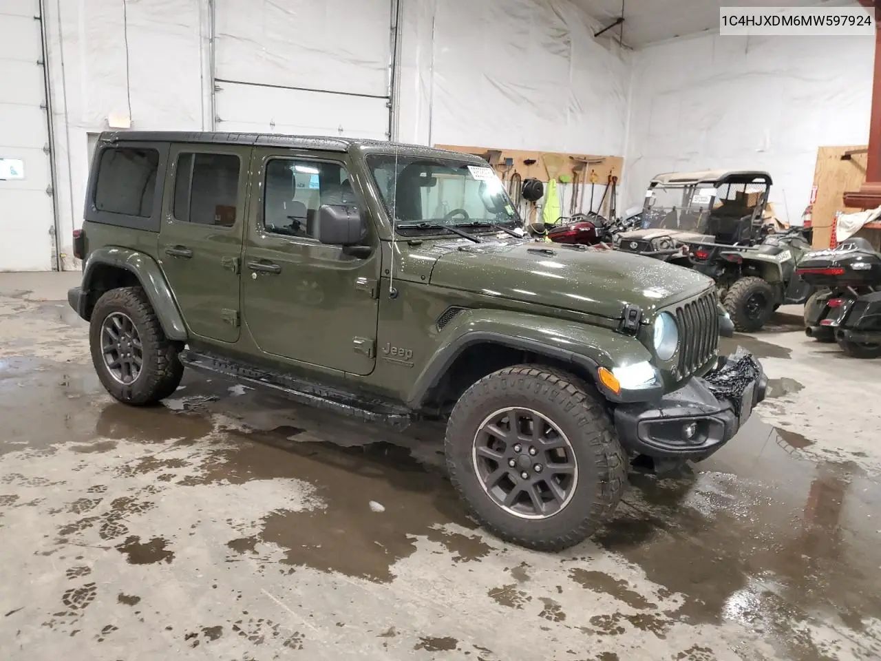 1C4HJXDM6MW597924 2021 Jeep Wrangler Unlimited Sport