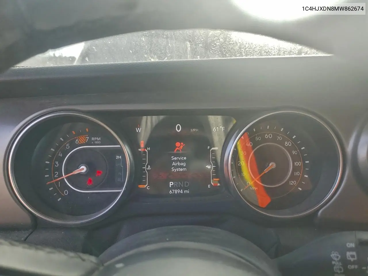 1C4HJXDN8MW862674 2021 Jeep Wrangler Unlimited Sport