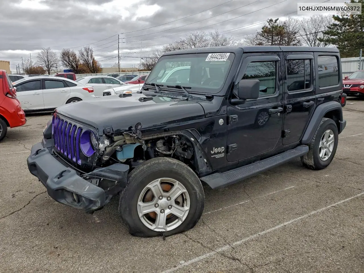 1C4HJXDN6MW606372 2021 Jeep Wrangler Unlimited Sport