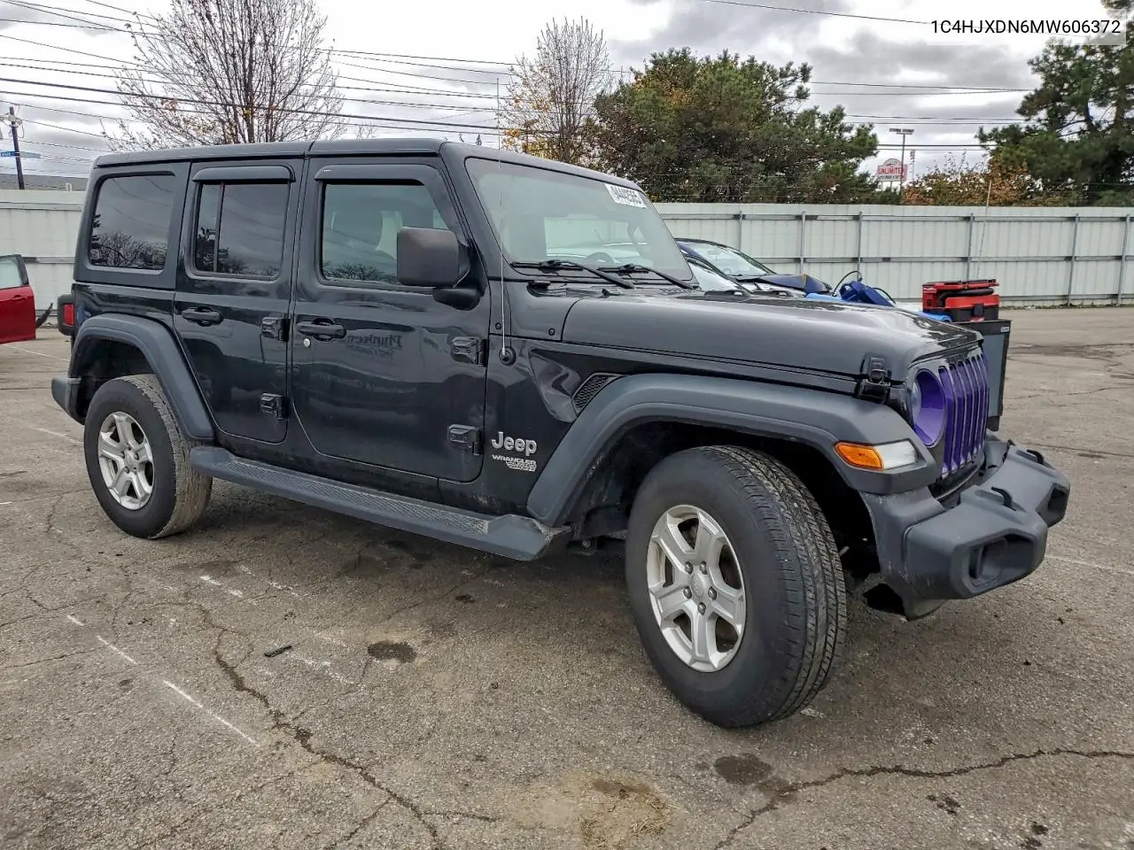 1C4HJXDN6MW606372 2021 Jeep Wrangler Unlimited Sport