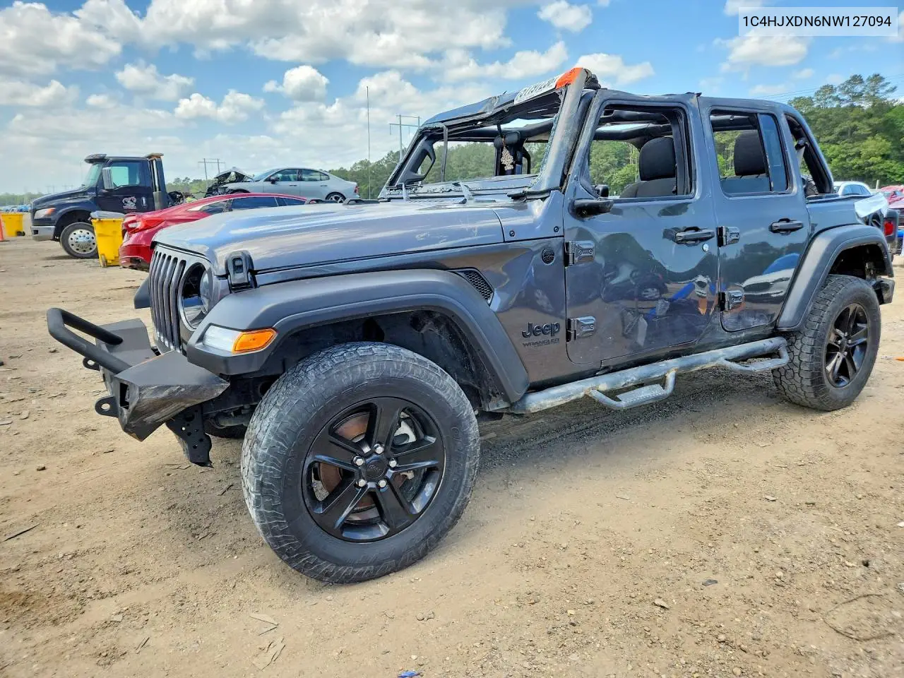 1C4HJXDN6NW127094 2022 Jeep Wrangler Unlimited Sport
