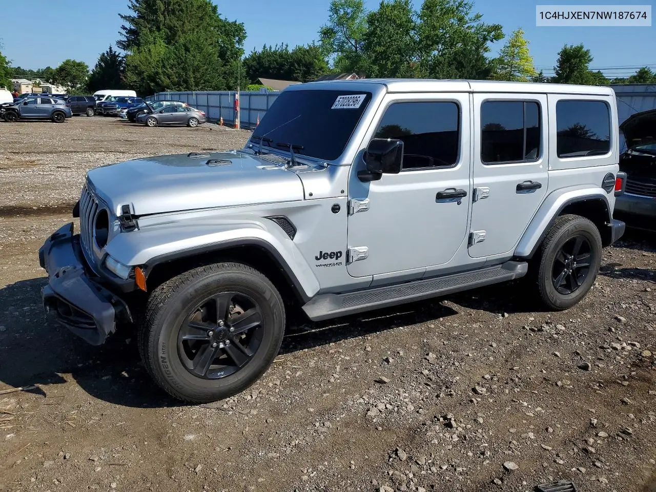 2022 Jeep Wrangler Unlimited Sahara VIN: 1C4HJXEN7NW187674 Lot: 57028296