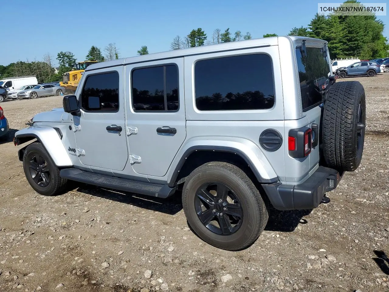 2022 Jeep Wrangler Unlimited Sahara VIN: 1C4HJXEN7NW187674 Lot: 57028296