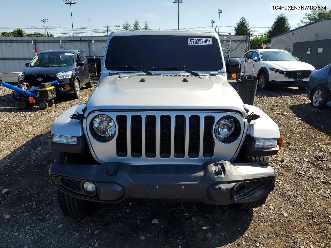 2022 Jeep Wrangler Unlimited Sahara VIN: 1C4HJXEN7NW187674 Lot: 57028296