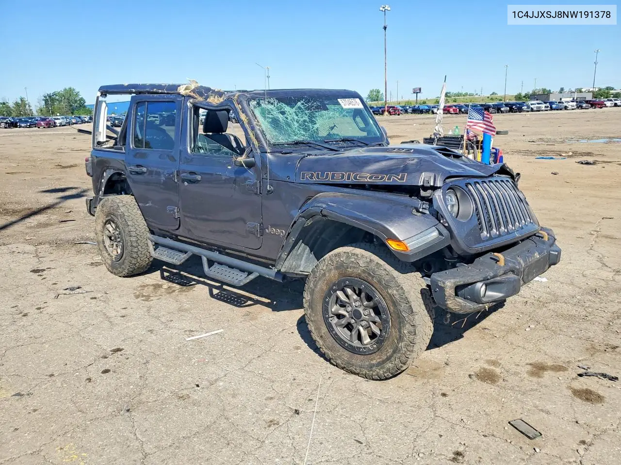 2022 Jeep Wrangler Unlimited Rubicon 392 VIN: 1C4JJXSJ8NW191378 Lot: 57046576