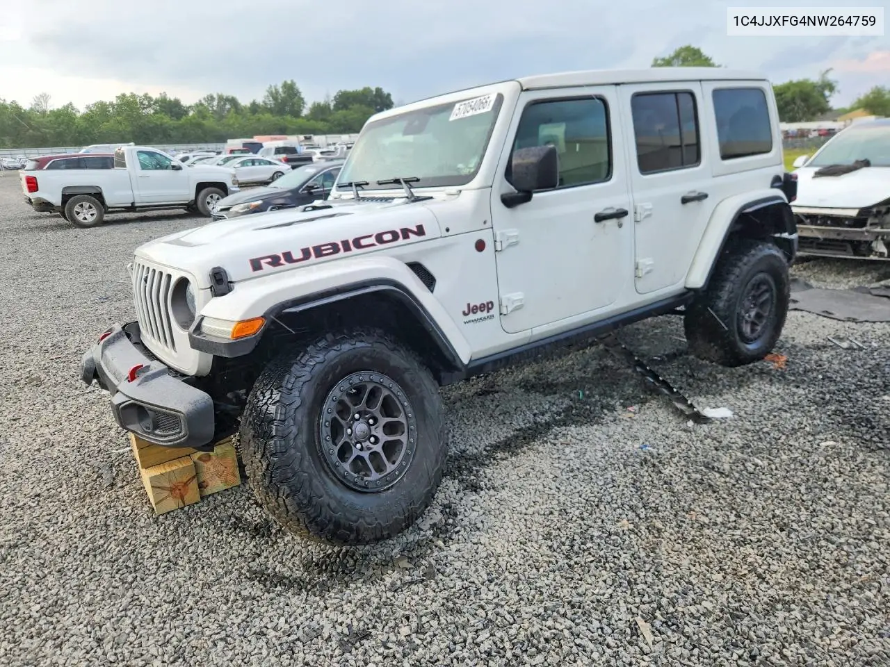 2022 Jeep Wrangler Unlimited Rubicon VIN: 1C4JJXFG4NW264759 Lot: 57054066
