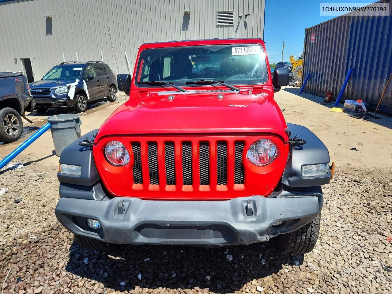 2022 Jeep Wrangler Unlimited Sport VIN: 1C4HJXDN9NW270198 Lot: 57170936