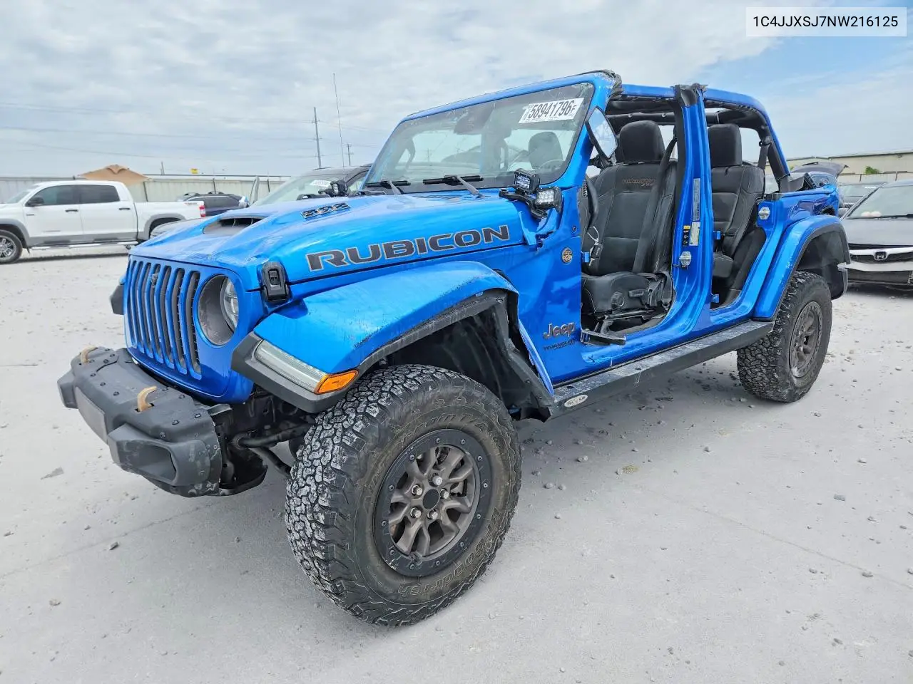 2022 Jeep Wrangler Unlimited Rubicon 392 VIN: 1C4JJXSJ7NW216125 Lot: 58941796