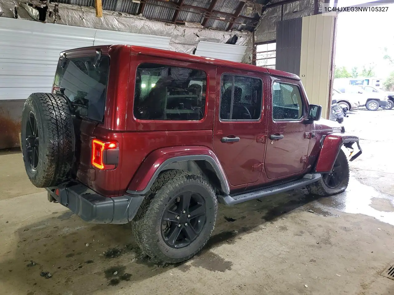 2022 Jeep Wrangler Unlimited Sahara VIN: 1C4HJXEG3NW105327 Lot: 62082576