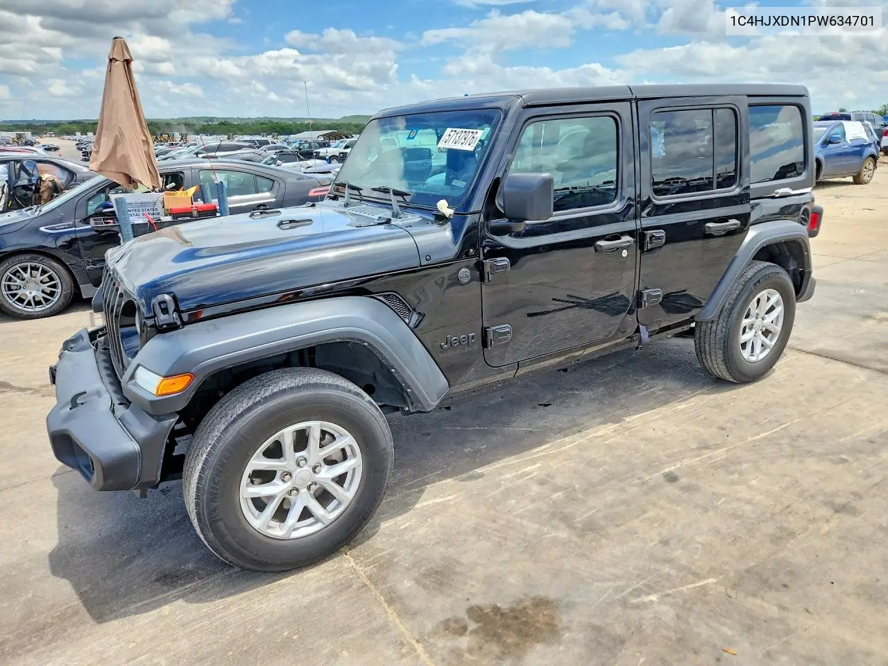 2023 Jeep Wrangler Sport VIN: 1C4HJXDN1PW634701 Lot: 57137976
