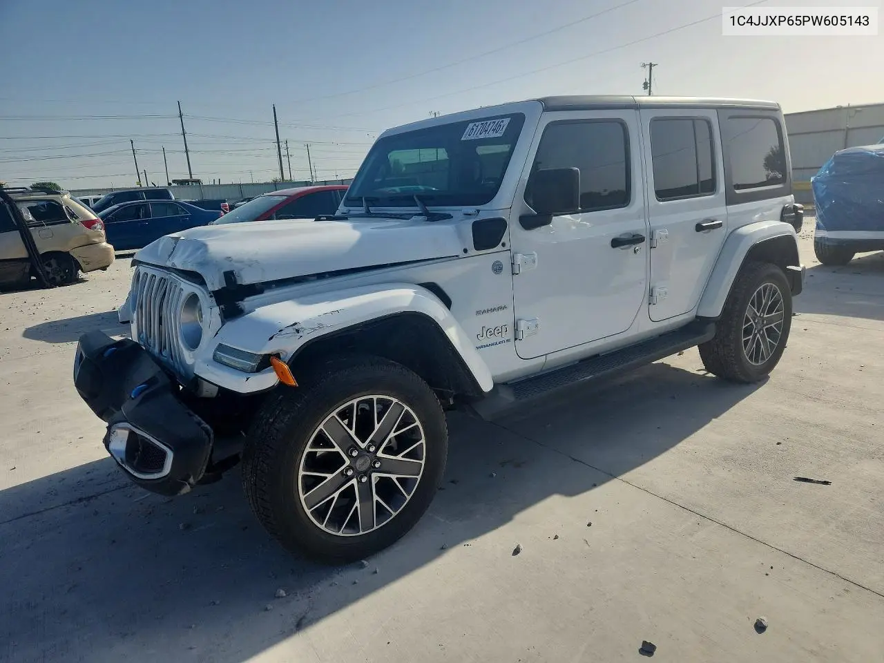 2023 Jeep Wrangler Sahara 4Xe VIN: 1C4JJXP65PW605143 Lot: 61704746