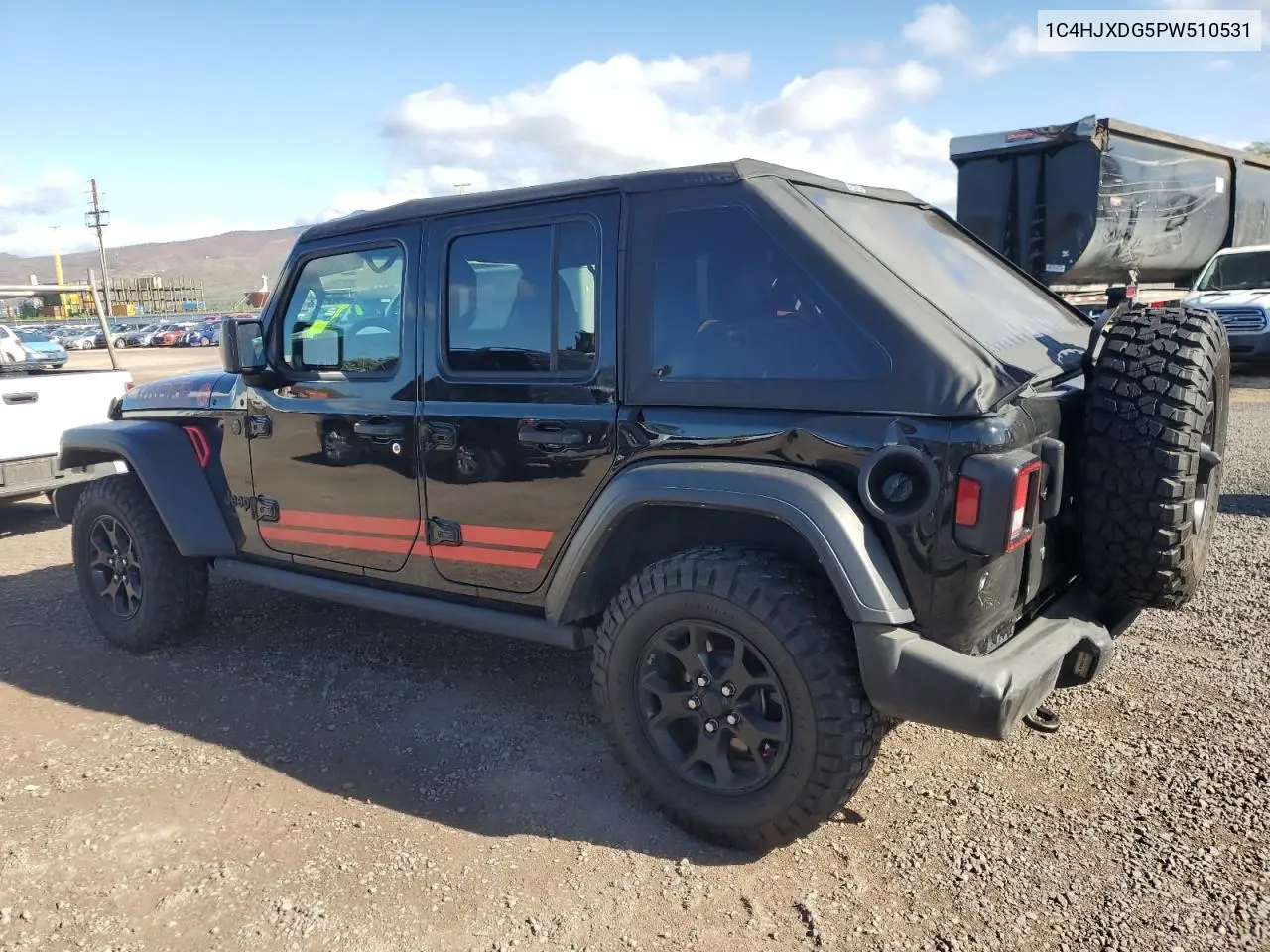 1C4HJXDG5PW510531 2023 Jeep Wrangler Sport