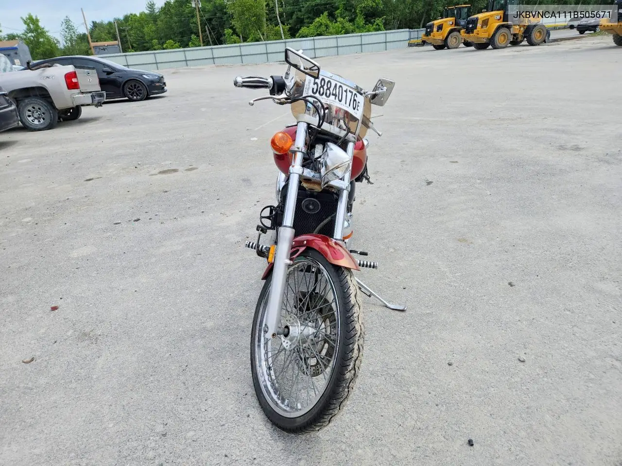 2001 Kawasaki Vn800 VIN: JKBVNCA111B505671 Lot: 58840176