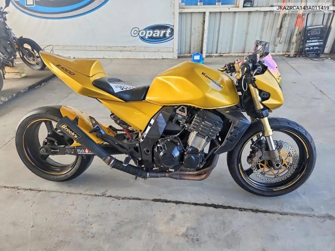 2003 Kawasaki Zr1000 A1 VIN: JKAZRCA143A011419 Lot: 61421336