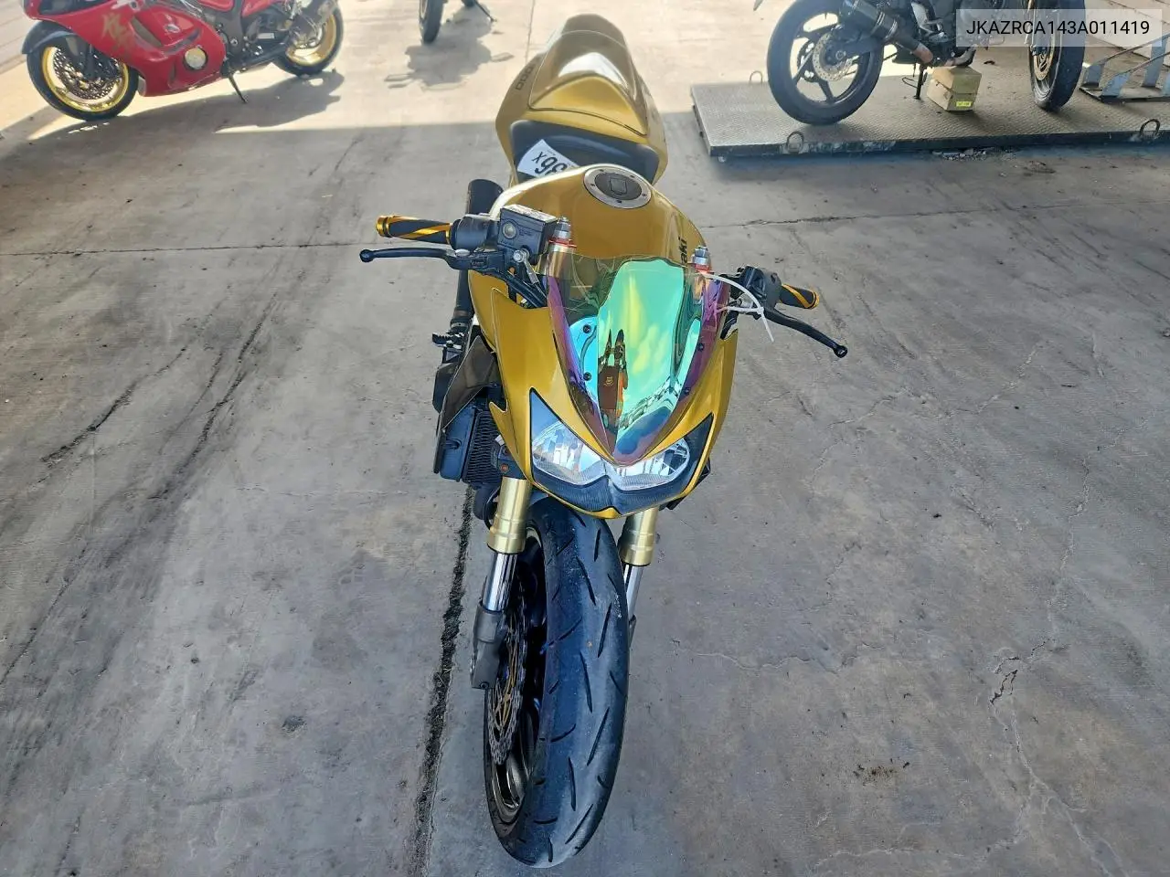 2003 Kawasaki Zr1000 A1 VIN: JKAZRCA143A011419 Lot: 61421336