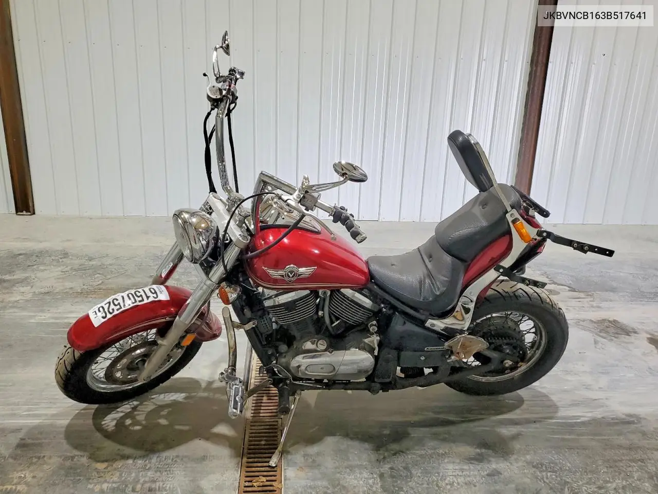 2003 Kawasaki Vn800 B VIN: JKBVNCB163B517641 Lot: 61507526