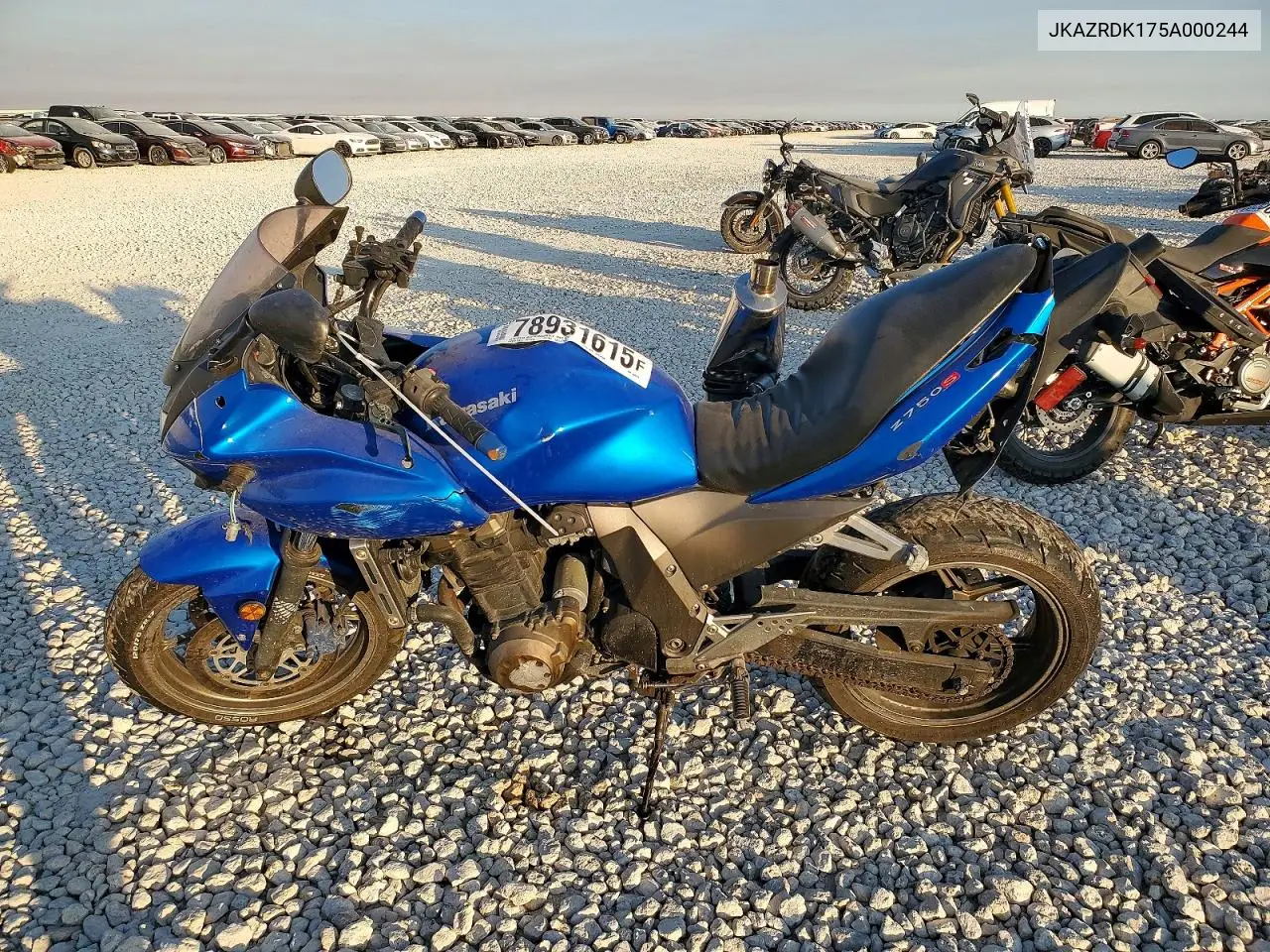 2005 Kawasaki Zr750 K1 VIN: JKAZRDK175A000244 Lot: 78931615