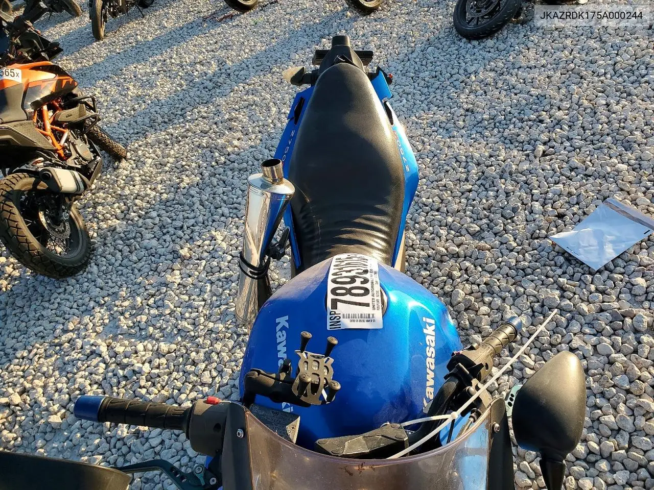 2005 Kawasaki Zr750 K1 VIN: JKAZRDK175A000244 Lot: 78931615