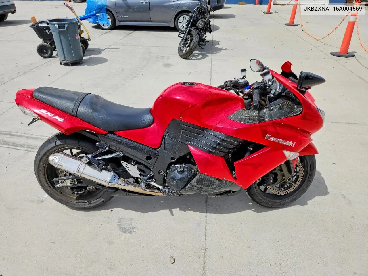 2006 Kawasaki Zx1400 A VIN: JKBZXNA116A004669 Lot: 59885246