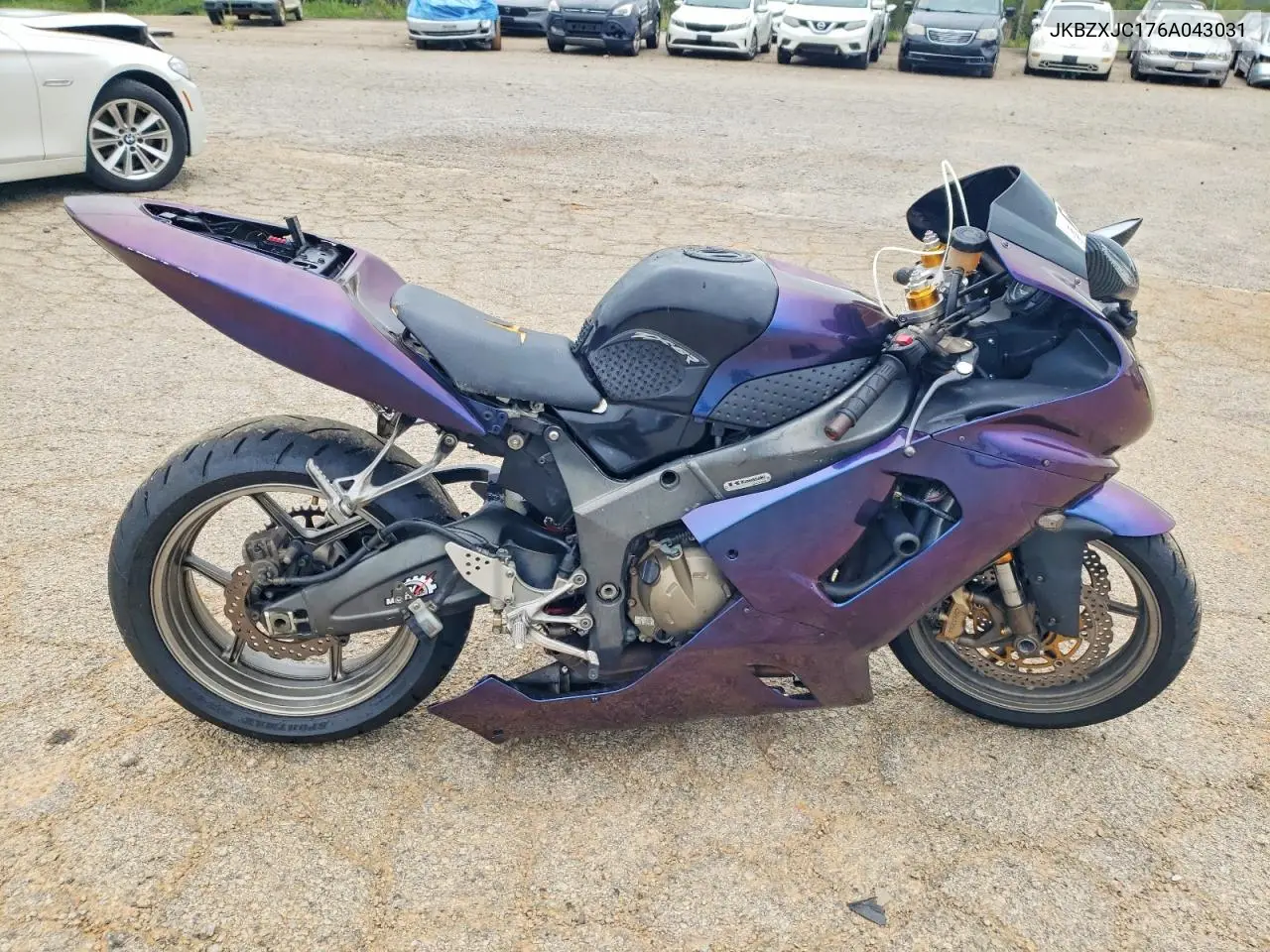 2006 Kawasaki Zx636 C1 VIN: JKBZXJC176A043031 Lot: 62243506