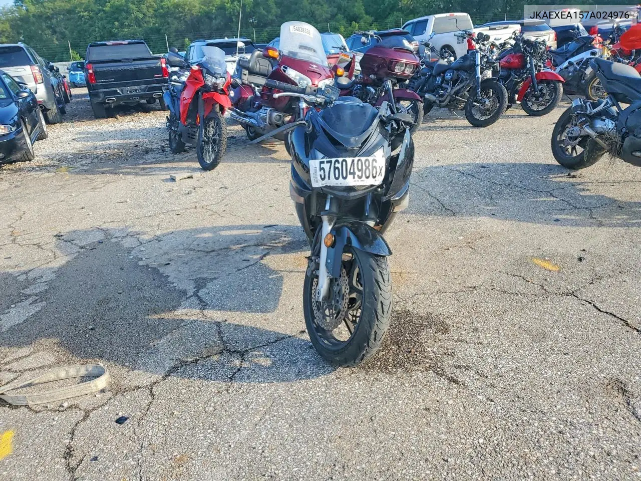 2007 Kawasaki Ex650 A VIN: JKAEXEA157A024976 Lot: 57604986